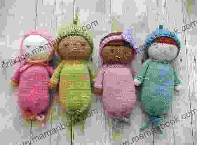 A Collection Of Adorable Loom Knitted Tiny Dolls In Various Shapes And Sizes. Loom Knitting A Tiny Doll