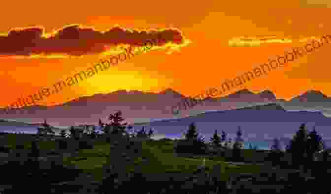 A Photograph Of A Mountain Range At Sunset, With The Sky Ablaze With Color. Rumi: A Photographic Gallery Of Inspirational Quotes