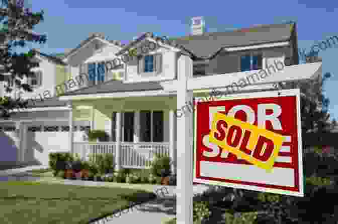 A Young Couple Standing In Front Of A House With A For Sale Sign In The Yard. Finding A Place To Call Home: Poems And Thoughts On Belonging Love And Coping With Life