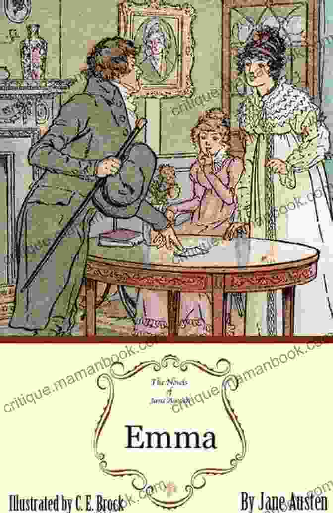 Emma Illustrated Cover With Emma Woodhouse Riding A Horse In The Countryside Jane Austen: The Complete Collection Illustrated