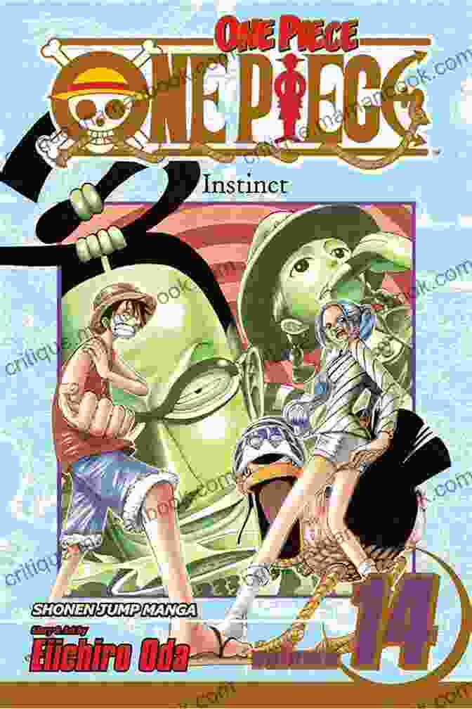 One Piece Volume 14 Cover Showcasing The Straw Hat Pirates Facing Off Against Enemies One Piece Vol 14: Instinct (One Piece Graphic Novel)